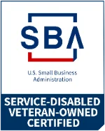 SBA SDVOSB certified badge