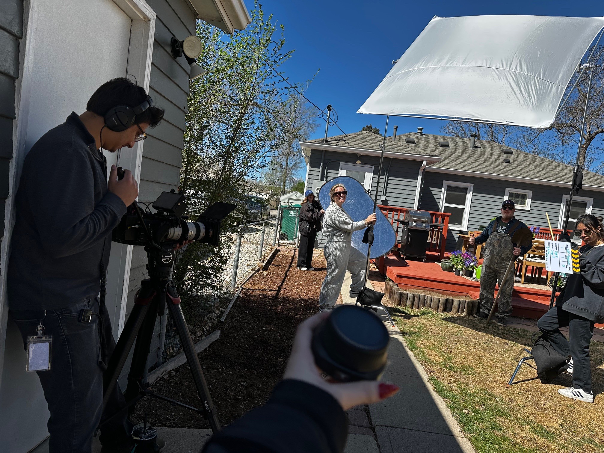 Pidoxa crew filming on location